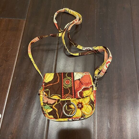 VERA BRADLEY Buttercup Pattern Shoot From the Hip Crossbody/Belt Loop Bag EUC - Picture 8 of 8